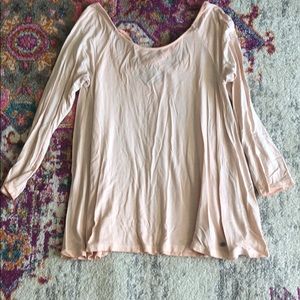 AEO Peach color long sleeve shirt xsmall